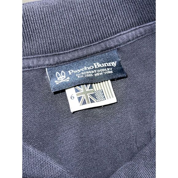 Psycho Bunny Navy Mens Classic Polo Size 6 Large - Picture 2 of 5